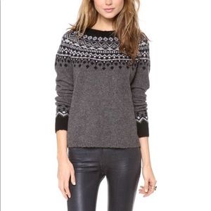 JOIE Deedra Fair Isle Wool Sweater, M